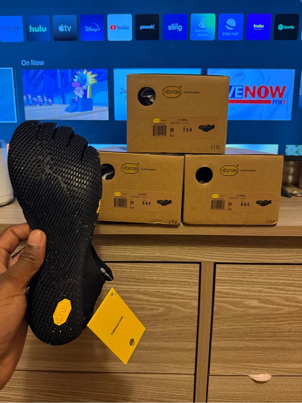Vibram Black Five Fingers V-Soul
